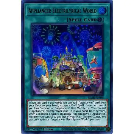 YuGiOh Battles of Legend Armageddon Ultra Rare Appliancer Electrilyrical World BLAR-EN045