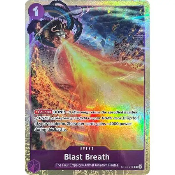 One Piece Trading Card Game Premium Card Collection -Best Selection Vol. 1- Common Blast Breath ST04-016 [Alternate Art]