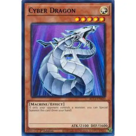 YuGiOh Trading Card Game Battles of Legend: Chapter 1 Ultra Rare Cyber Dragon BLC1-EN020 [Silver Name Version]