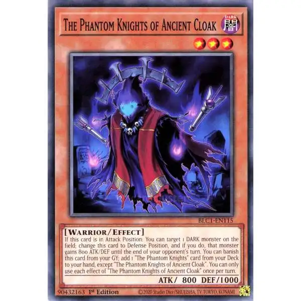 YuGiOh Trading Card Game Battles of Legend: Chapter 1 Common The Phantom Knights of Ancient Cloak BLC1-EN115