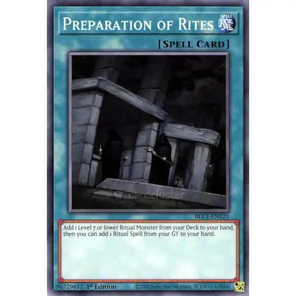 YuGiOh Trading Card Game Battles of Legend: Chapter 1 Common Preparation of Rites BLC1-EN121