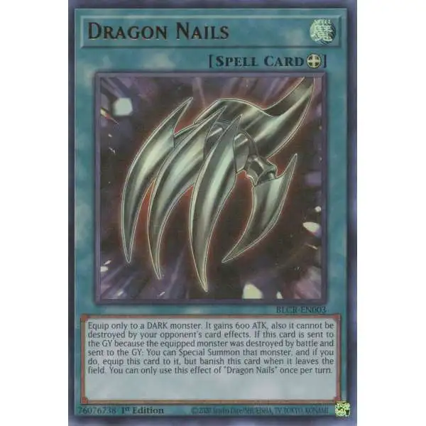 dragon nails yugioh card Yu-Gi-Oh! - Crystal Revenge Dragon Nails - BLCR-EN003 -