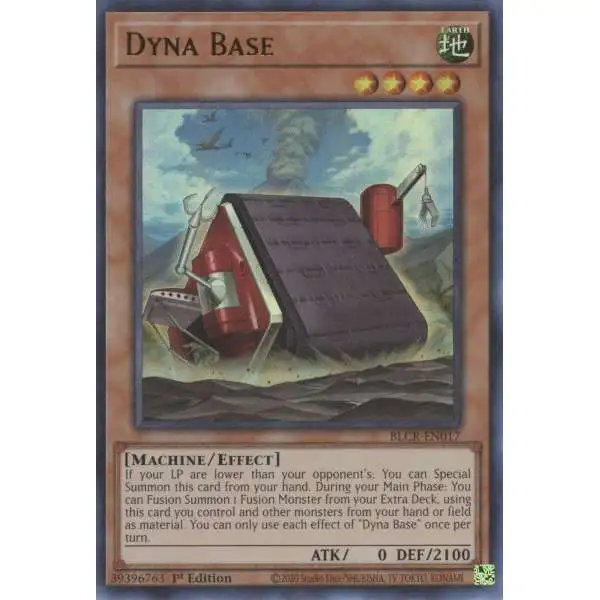 YuGiOh Battles of Legend Crystal Revenge Ultra Rare Dyna Base BLCR-EN017