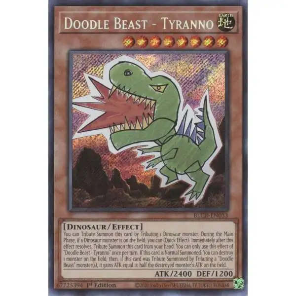 yugioh doodle beast cards - Stego - BLCR-EN032 - Secret Rare Battles of Legend Yu-Gi-Oh! OCG/[AC02] ANIMATION CHRONICLE 2022]Doodle