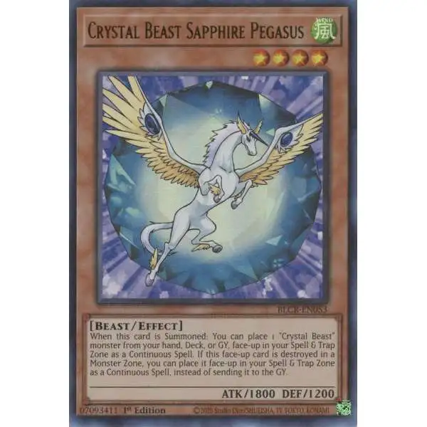 Yugioh Battles Of Legend Crystal Revenge Single Card Ultra Rare Crystal Beast Cobalt Eagle Blcr En052 Toywiz