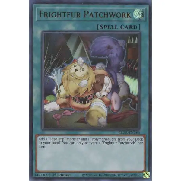 YuGiOh Battles of Legend Crystal Revenge Ultra Rare Frightfur Patchwork BLCR-EN086