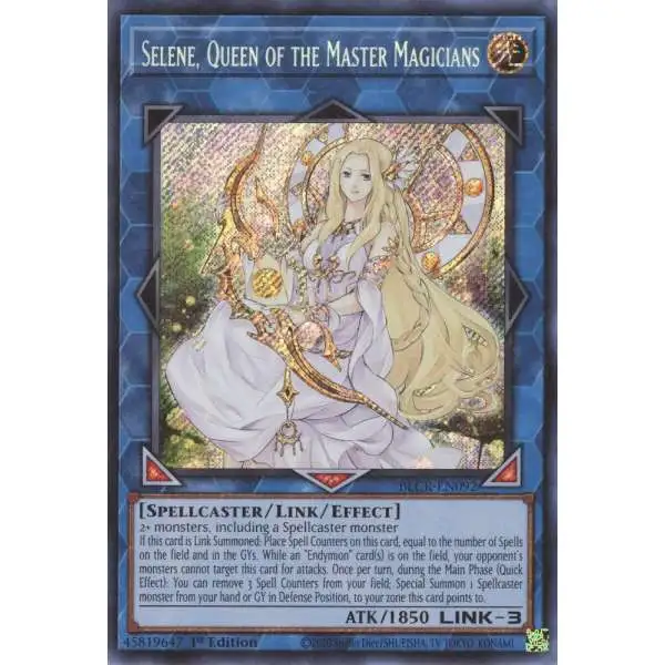 YuGiOh Battles of Legend Crystal Revenge Secret Rare Selene, Queen of the Master Magicians BLCR-EN092