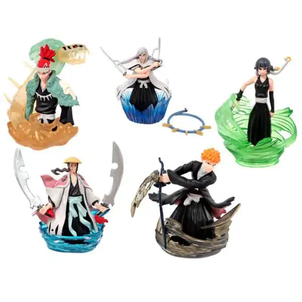 Bleach Series 3 Action Pose Set of 5 PVC Figures Bandai Japan - ToyWiz