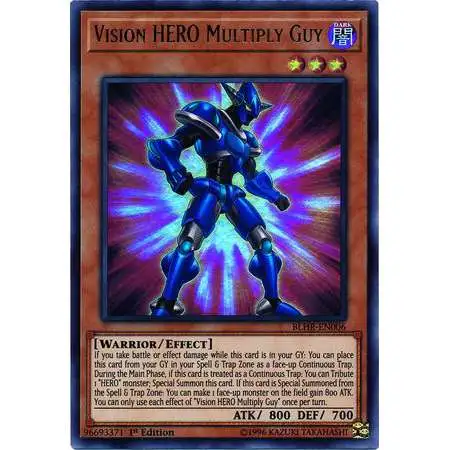 YuGiOh Battles of Legend: Hero's Revenge Ultra Rare Vision HERO Multiply Guy BLHR-EN006