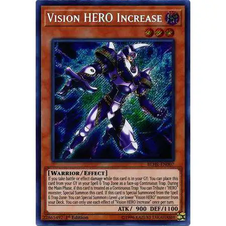 YuGiOh Battles of Legend: Hero's Revenge Secret Rare Vision HERO Increase BLHR-EN007