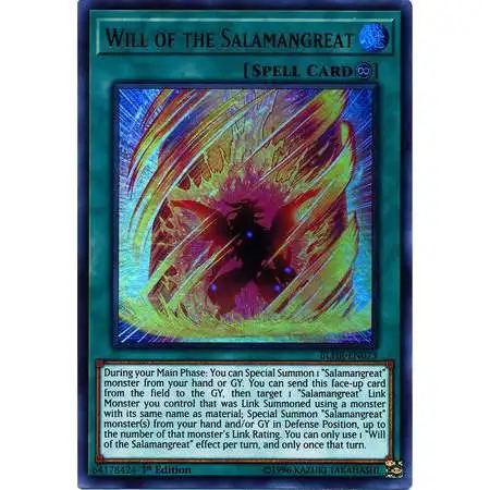 YuGiOh Battles of Legend: Hero's Revenge Ultra Rare Will of the Salamangreat BLHR-EN073