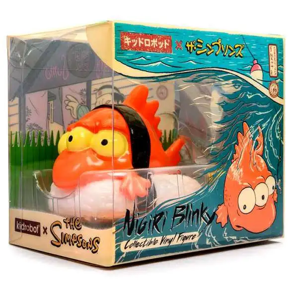 The Simpsons Nigiri Blinky the Fish 3-Inch Collectible Vinyl Figure [Orange]