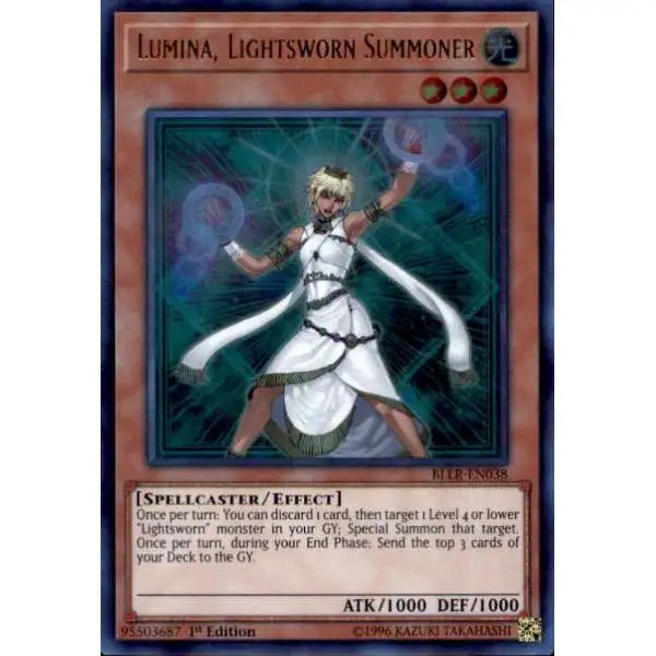 YuGiOh Battles of Legend: Light's Revenge Ultra Rare Lumina, Lightsworn Summoner BLLR-EN038