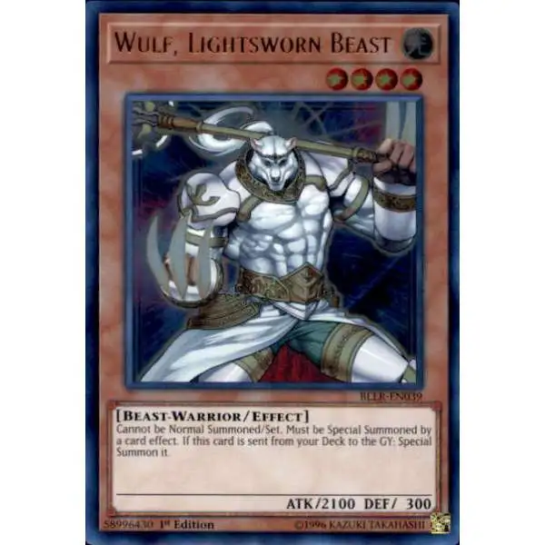 YuGiOh Battles of Legend: Light's Revenge Ultra Rare Wulf, Lightsworn Beast BLLR-EN039