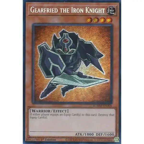 YuGiOh Trading Card Game Battles of Legend: Monster Mayhem Secret Rare Gearfried the Iron Knight BLMM-EN004
