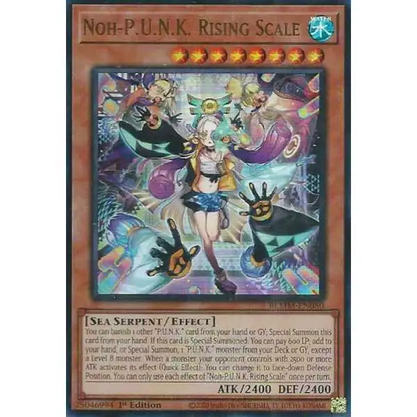YuGiOh Trading Card Game Battles of Legend: Monster Mayhem Ultra Rare Noh-P.U.N.K. Rising Scale BLMM-EN050