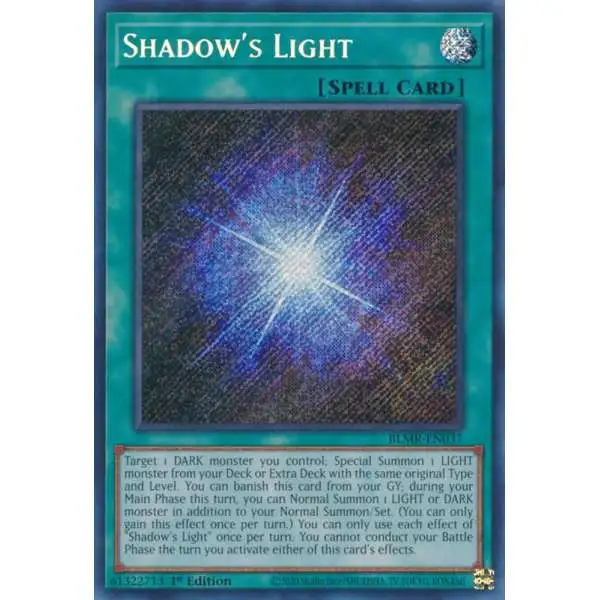 YuGiOh Trading Card Game Battles of Legend: Monstrous Revenge Secret Rare Shadow's Light BLMR-EN037