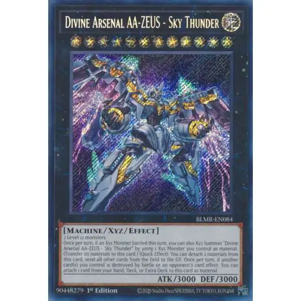 zeus card yugioh Divine Arsenal AA-Zeus - Sky Thunder - MP21-EN195 - Ultra Rare if another card(s) you control is destroyed by battle or an opponents card effect Divine Arsenal AA-ZEUS - Sky