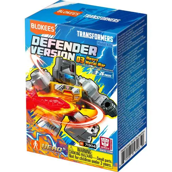 Transformers Galaxy Version Defender Wave 3 Heavy Metal War (The Heartless) Mystery Pack DV03 [1 RANDOM Figure]
