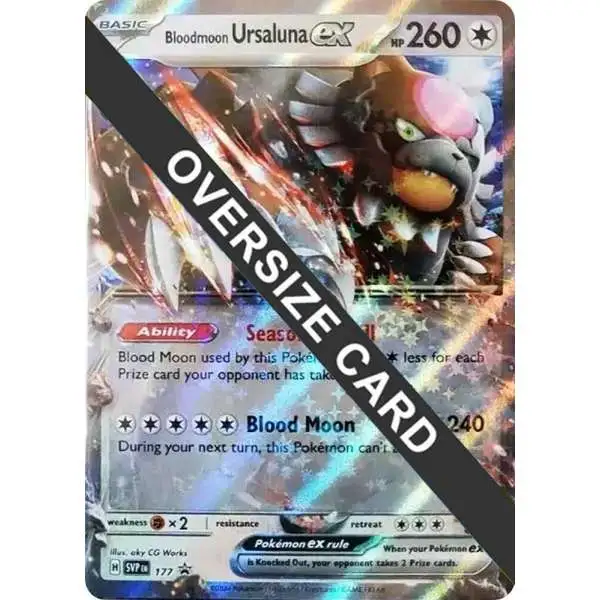 Pokemon Scarlet & Violet Promo Bloodmoon Ursaluna ex SVP177 [Oversized]