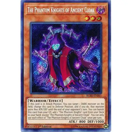 YuGiOh Battles of Legend: Relentless Revenge Secret Rare The Phantom Knights of Ancient Cloak BLRR-EN061
