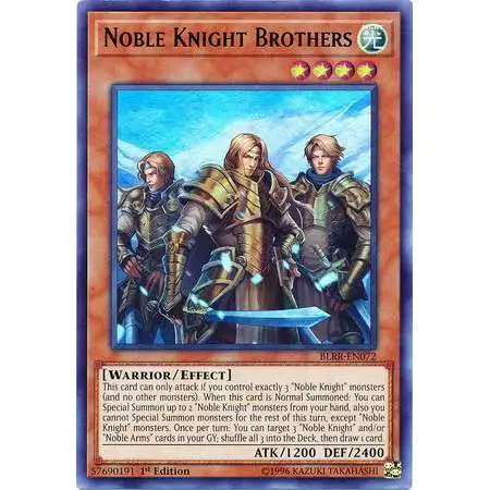 YuGiOh Battles of Legend: Relentless Revenge Ultra Rare Noble Knight Brothers BLRR-EN072