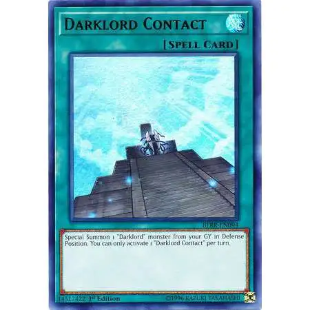 YuGiOh Battles of Legend: Relentless Revenge Ultra Rare Darklord Contact BLRR-EN094