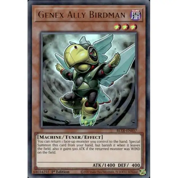 YuGiOh Trading Card Game Battles of Legend: Terminal Revenge Ultra Rare Genex Ally Birdman BLTR-EN057