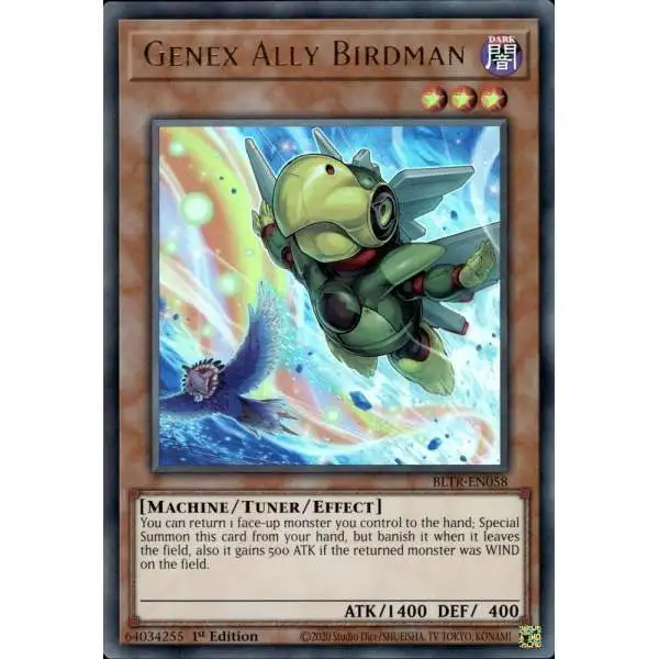 YuGiOh Trading Card Game Battles of Legend: Terminal Revenge Ultra Rare Genex Ally Birdman BLTR-EN058 [Alternate Art]