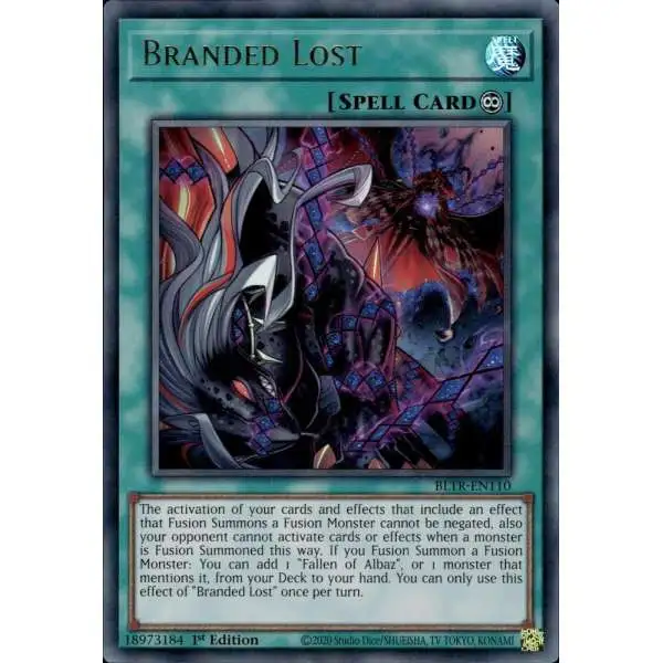 YuGiOh Trading Card Game Battles of Legend: Terminal Revenge Ultra Rare Branded Lost BLTR-EN110