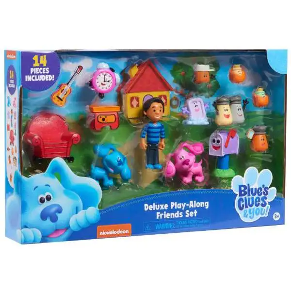 Blue's Clues & You! Deluxe Play-Along Friends 14-Piece Figure Set