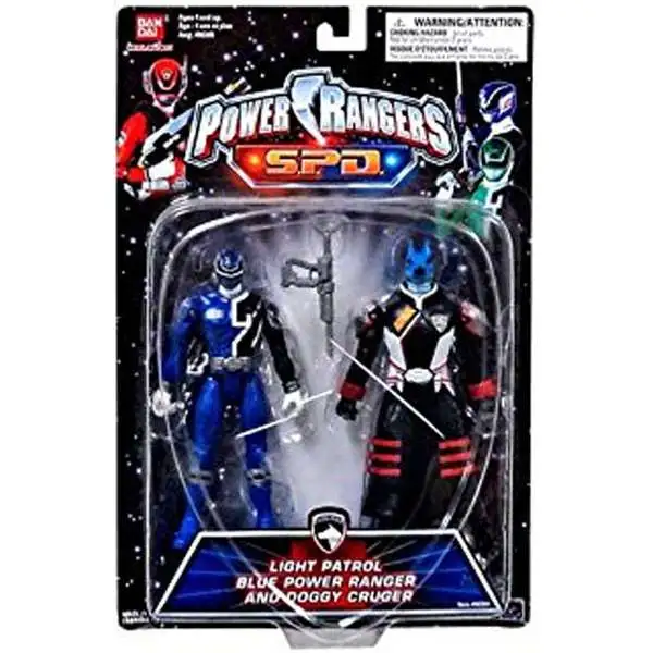 Power Rangers SPD Light Patrol Blue Power Ranger and Doggy Cruger Action Figure 2-Pack [Damaged Package]