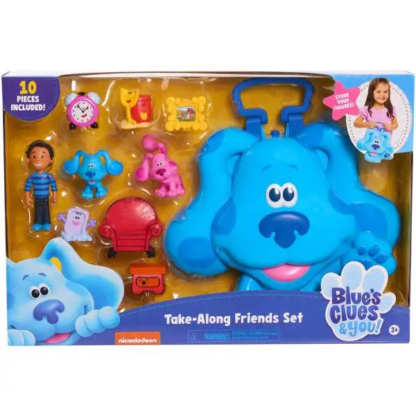 Blue's Clues & You! Take Along Friends Set Carry Case Playset [10 Figures Included!]