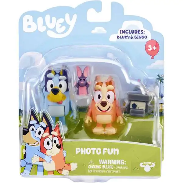 Bluey Photo Fun 3-Inch Mini Figure 2-Pack [Bluey & Bingo]