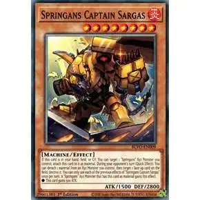 YuGiOh Blazing Vortex Common Springans Captain Sargas BLVO-EN009