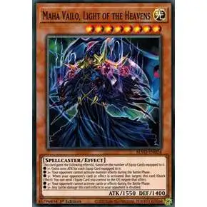 YuGiOh Blazing Vortex Super Rare Maha Vailo, Light of the Heavens BLVO-EN024