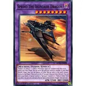 YuGiOh Blazing Vortex Common Sprind the Irondash Dragon BLVO-EN038