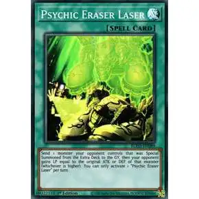 YuGiOh Blazing Vortex Super Rare Psychic Eraser Laser BLVO-EN089