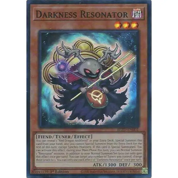 YuGiOh Trading Card Game Blazing Dominion Super Rare Darkness Resonator BLZD-EN001