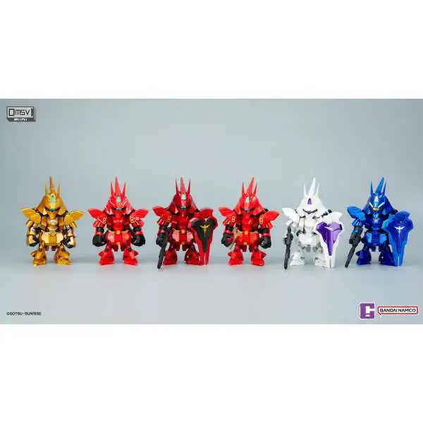 Gundam BNESH QMSV Mini Sazabi 4 Mystery Box 8 Figures Bandai - ToyWiz