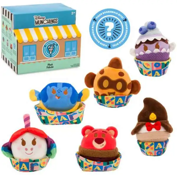 Disney Munchlings Micro Plush Pixar Boardwalk Bites Exclusive 4-Inch Mystery Pack