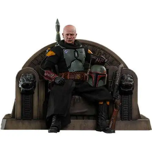 Star Wars The Mandalorian Boba Fett & Throne Collectible Figure [Repaint Armor]