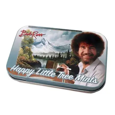 Bob Ross Happy Little Tree Mints Candy Tin