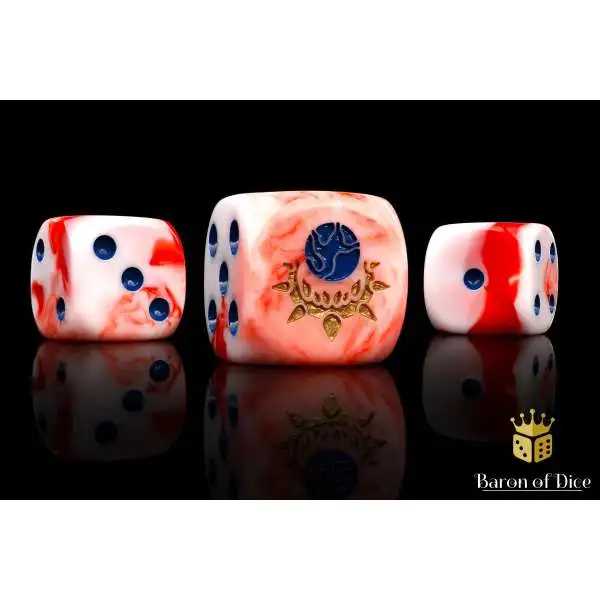 Baron Of Dice 6-Sided d6 Butcher of Worlds Dice Pack [25-Count Rounded]