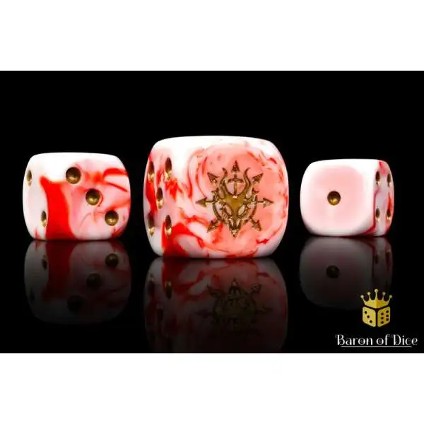 Baron Of Dice 6-Sided d6 Devil Dragon, Carnage Dice Pack [25-Count]