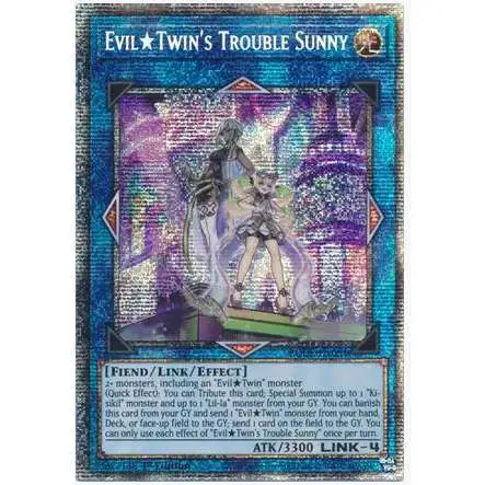 YuGiOh Trading Card Game Burst of Destiny Starlight Rare Evil Twin's Trouble Sunny BODE-EN051