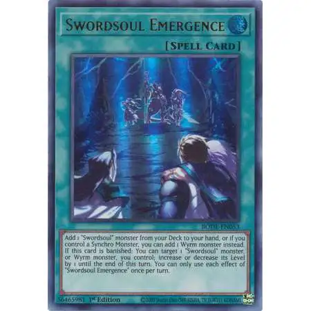 YuGiOh Trading Card Game Burst of Destiny Ultra Rare Swordsoul Emergence BODE-EN053
