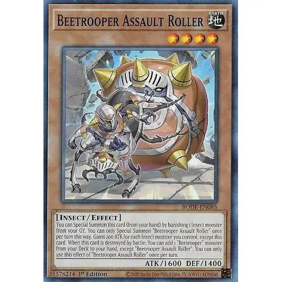 yugioh beetrooper cards Yu-Gi-Oh! Scout Buggy - MP22-EN117 - Rare You can only use this effect of Beetrooper Scout Buggy once per turn. Beetrooper Fly & Sting MP22-EN179
