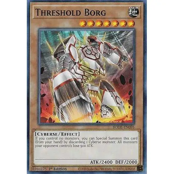 YuGiOh Trading Card Game Burst of Destiny Common Threshold Borg BODE-EN095