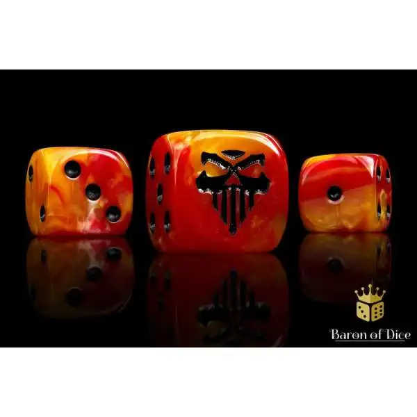 Baron Of Dice 6-Sided d6 Fires of Hell Dice Pack [25-Count]